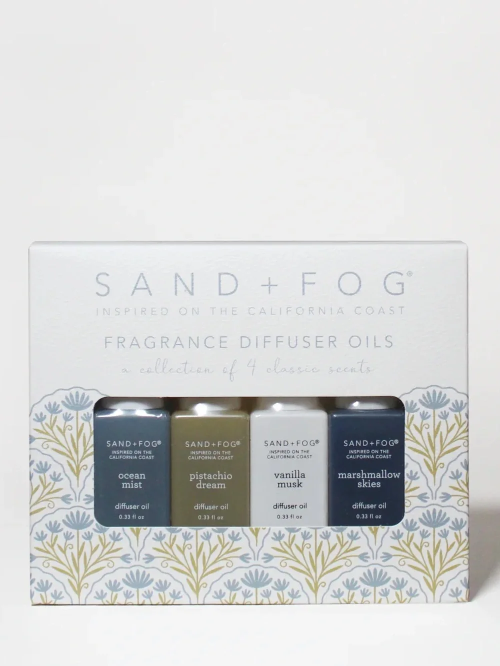 Sand + Fog Four-Piece Classic Diffuser Home Scent Collection Giftable New in Box